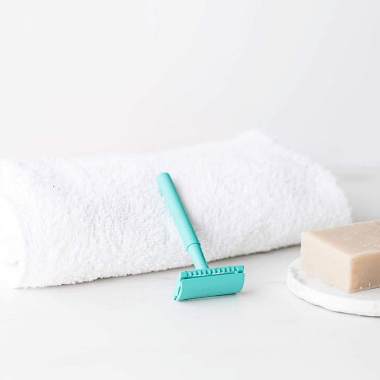 Metal Safety Razor - Teal | Shoreline Shaving | Life Before Plastic